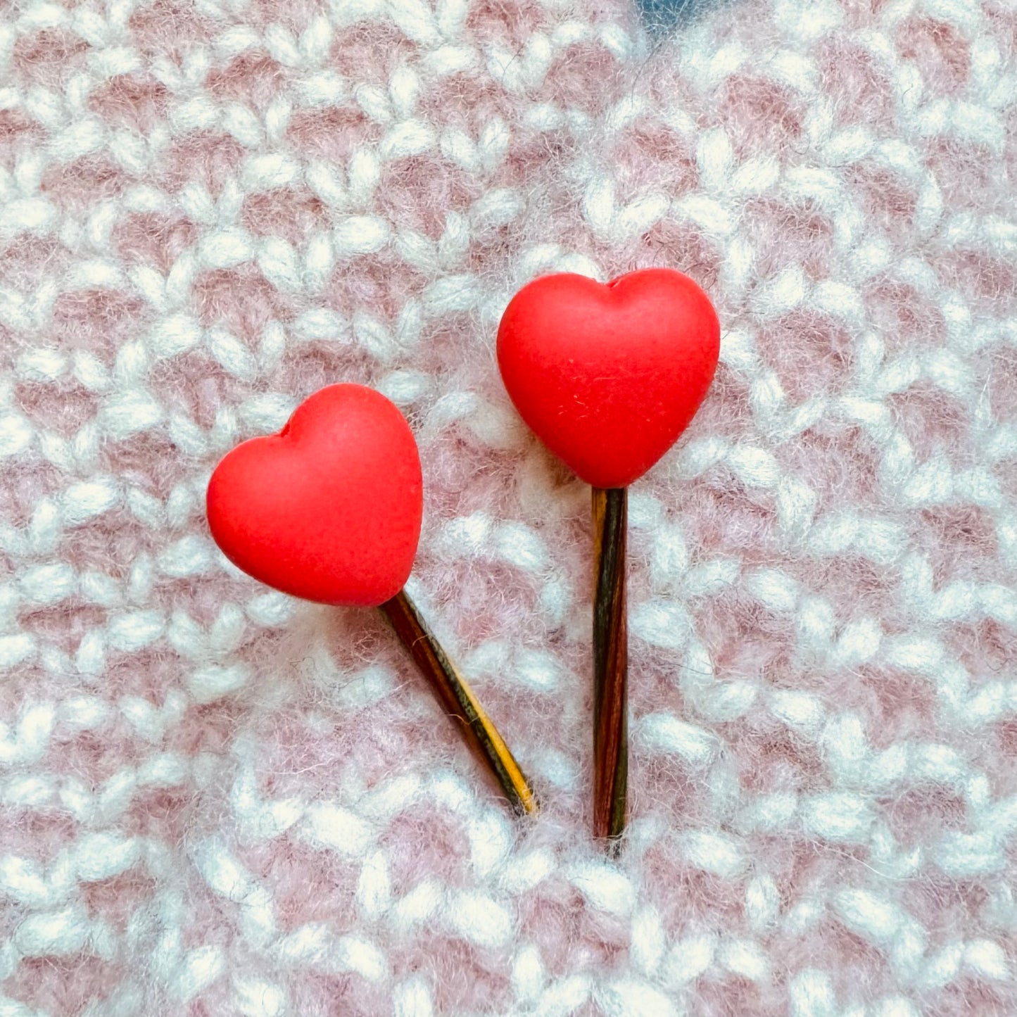 Maskestoppere - Røde hjerter (2pk)