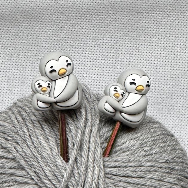 Maskestoppere Lys grå pingvin (2pk)