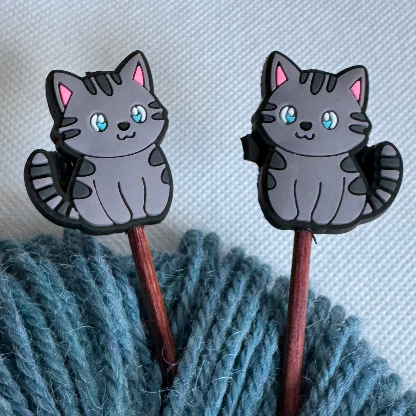 Maskestoppere Grå katt (2pk)