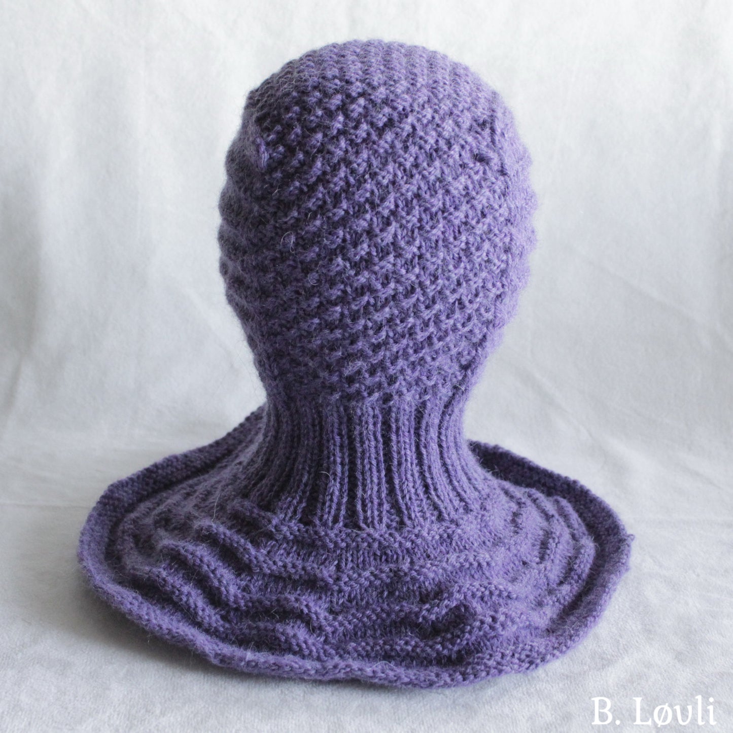 Barnelue med hals lilla