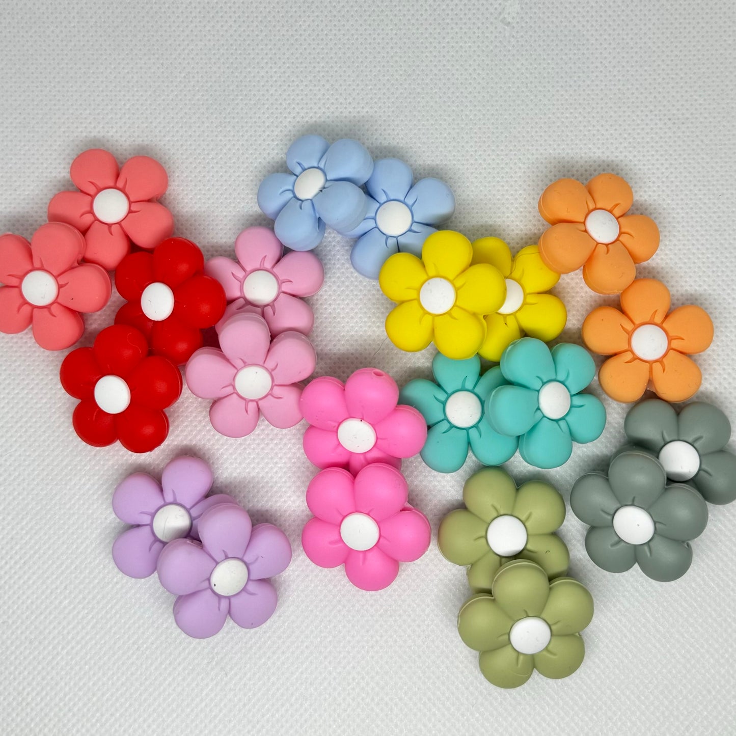 Maskestroppere - Søte blomster i delikate farger (2pk)