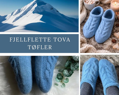 FjellFlette Tova Tøfler vist i ulike stemningsfulle bilder