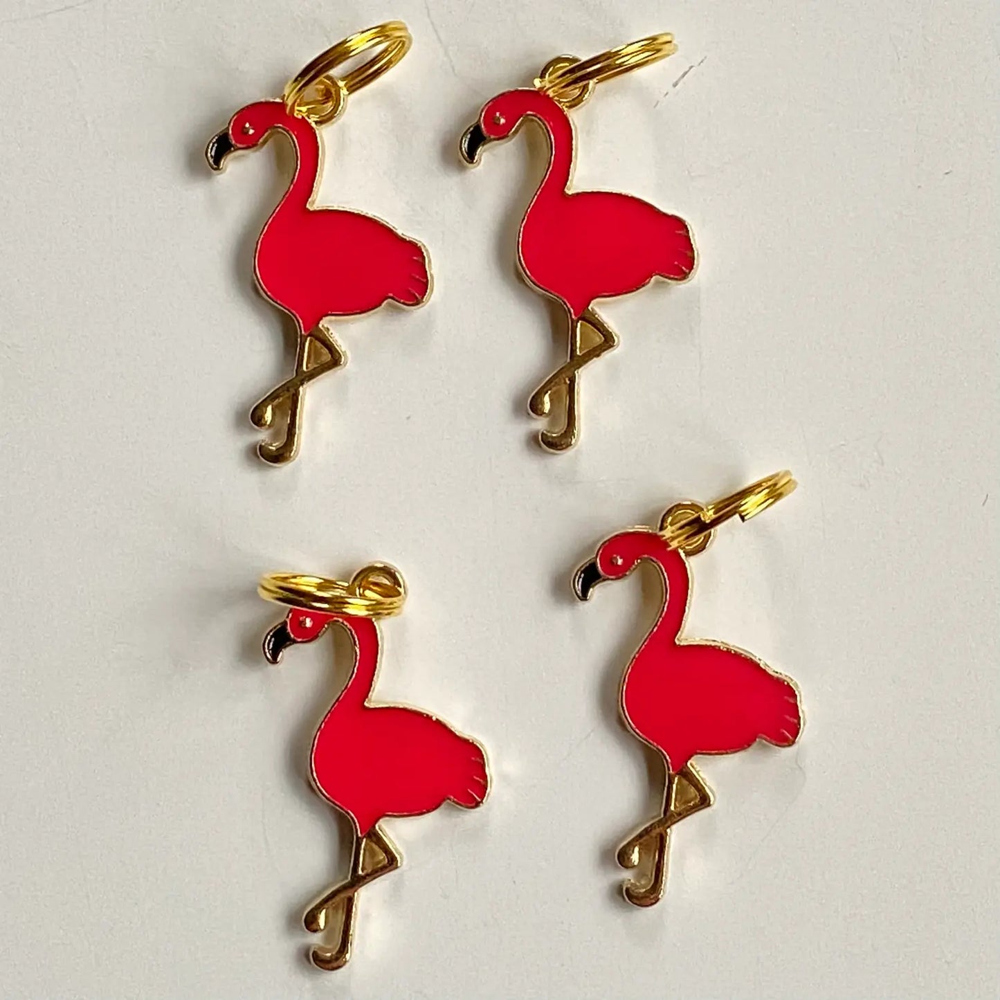 Maskemarkør med rød flamingo