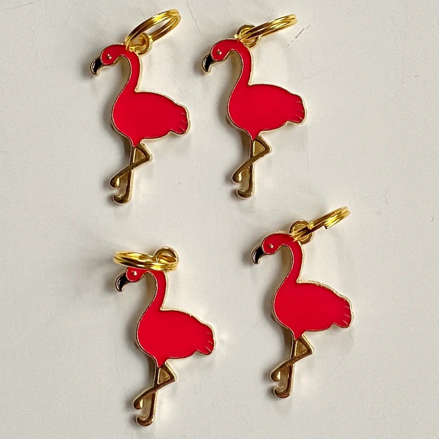 Maskemarkør med rød flamingo