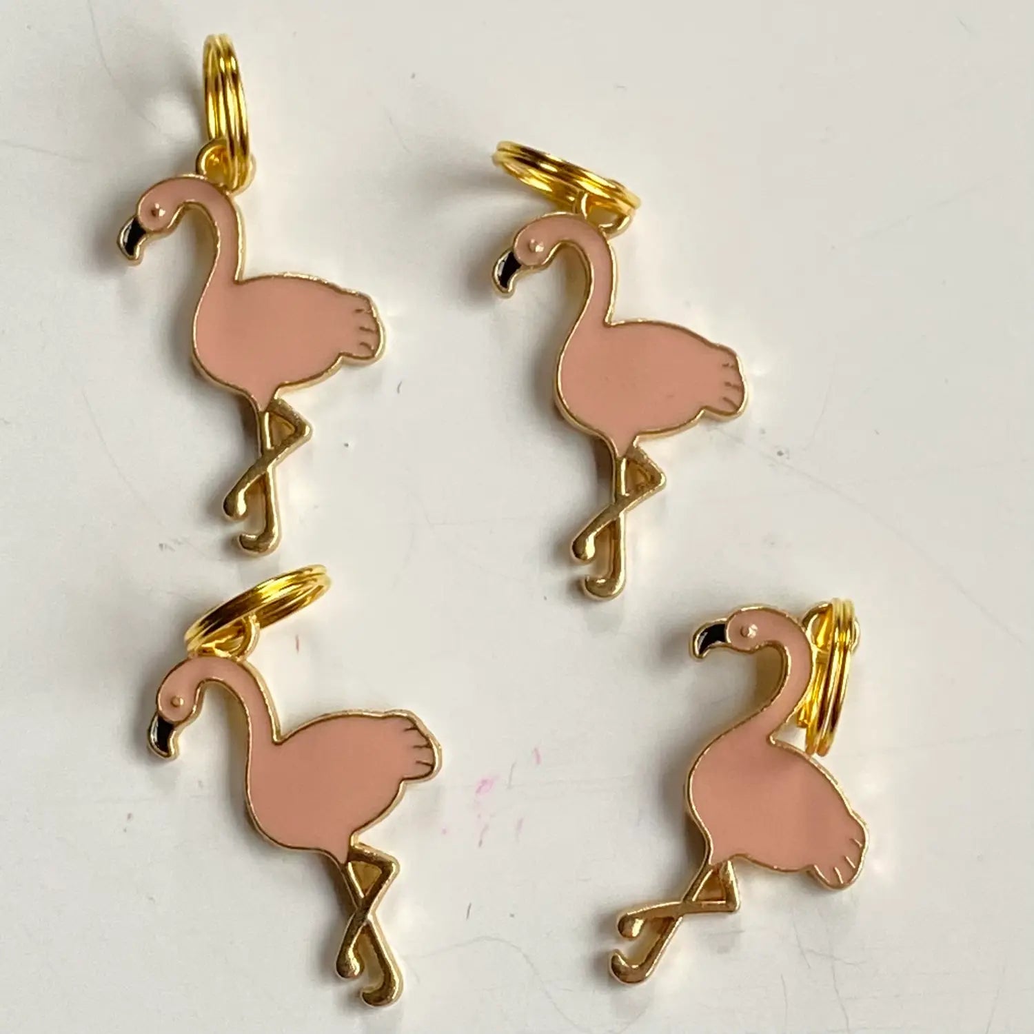Maskemarkør med rosa flamingo
