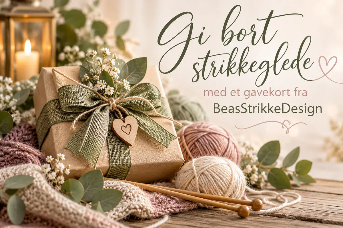 Gi bort strikkeglede - Gavekort