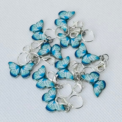 Sommerfugl maskemarkører i sølvnyanser - blå