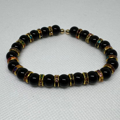 Unisex sort elastisk armbånd