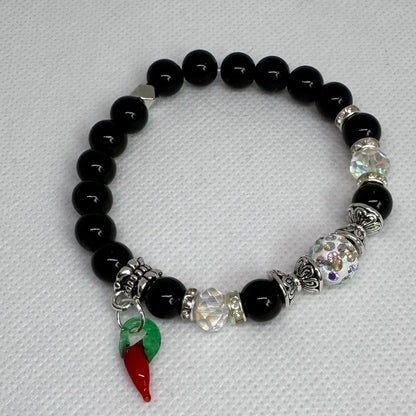 Chilli Armbånd - Sort, hvit eller rød