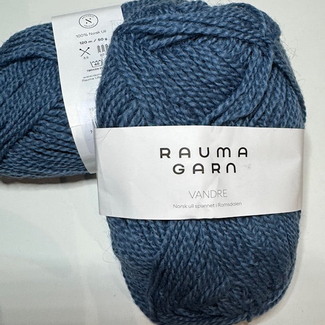 Rauma Vandre - Linblå 100 g