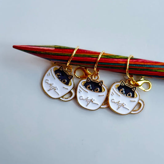 Maskemarkør - Katt i kopp