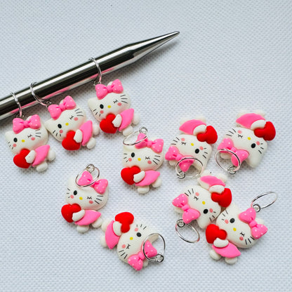 Maskemarkør - Kitty med hjerte