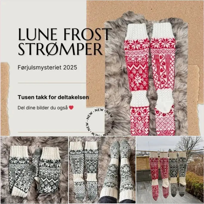Lune frost strømper samlingsbilde for takke deltagere på samstrikken