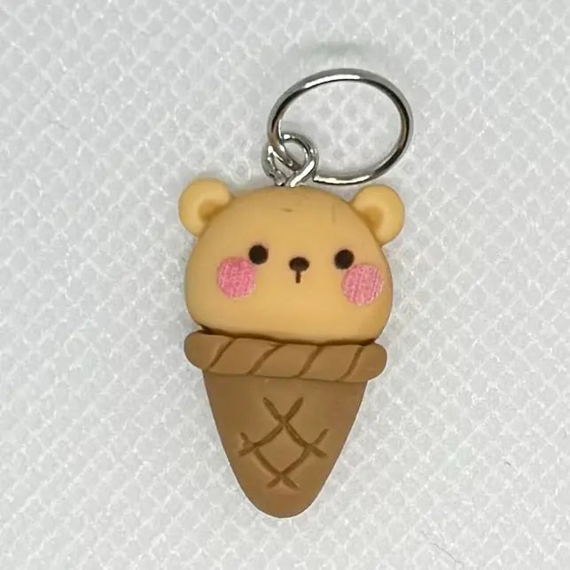 Bamse i is maskemarkør og blank ring