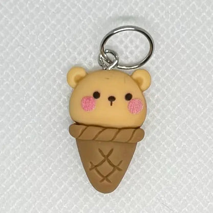 Bamse i is maskemarkør og blank ring