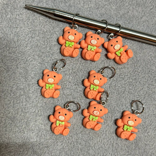 Maskemarkører bamsemums i orange
