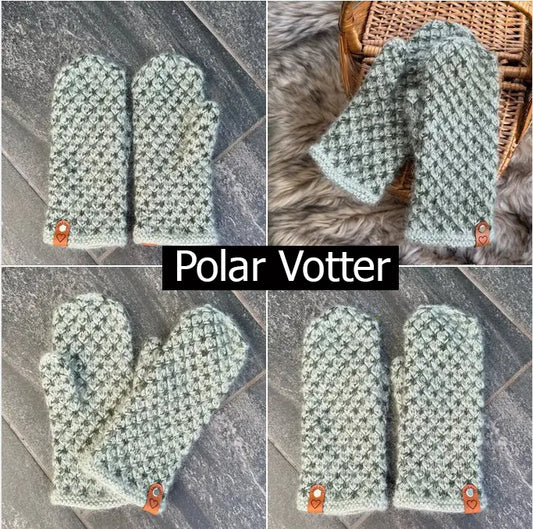 Polar Votter vist i flere bilder liggende