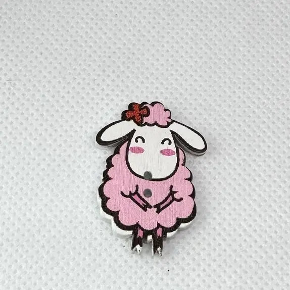 Saueknapp i rosa