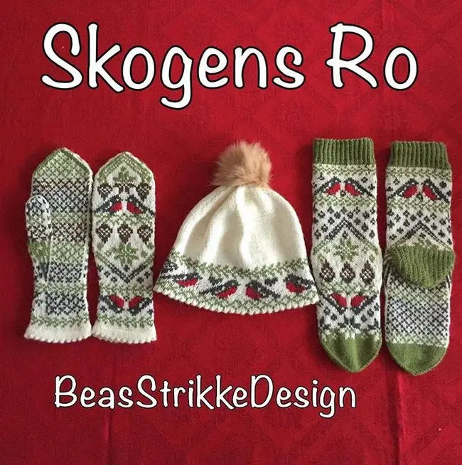 Skogens Ro mønsterpakke med dompappmotiv og norsk natur