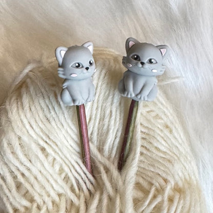 Maskestoppere Lysgrå katt(2pk)