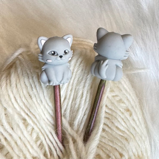 Maskestoppere Lysgrå katt(2pk)