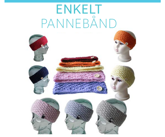 Pannebånd i perlestrikk
