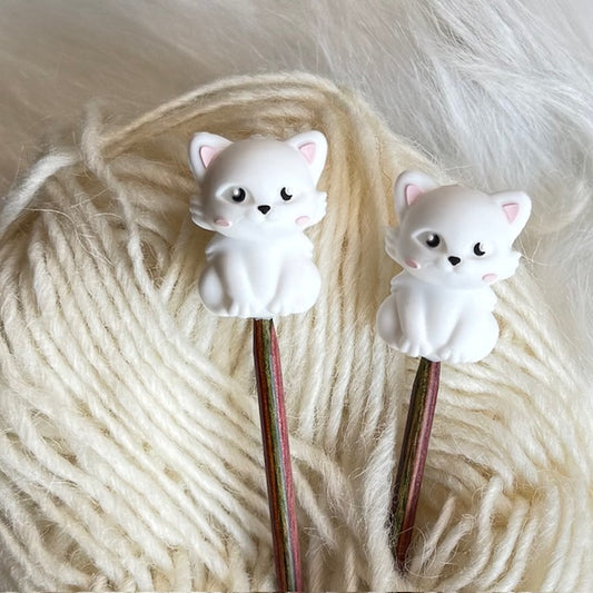 Maskestoppere Hvit katt(2pk)