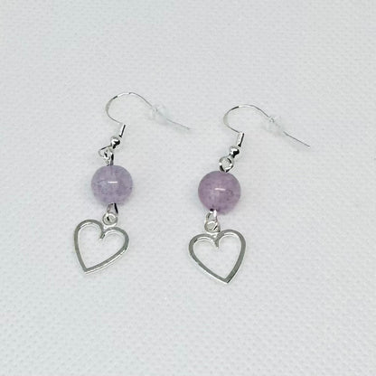 Hjerter ørekroker med knust jade