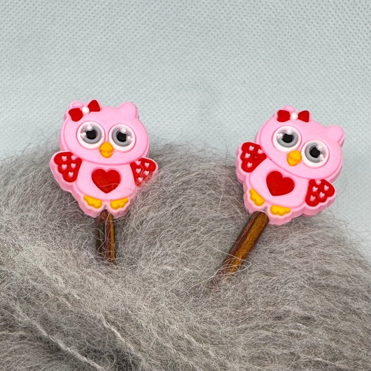 Maskestoppere Rosa ugle (2pk)