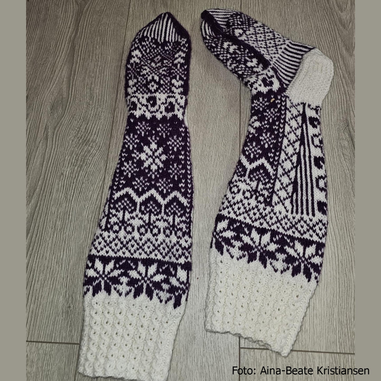 strikkeoppskrift på strømper