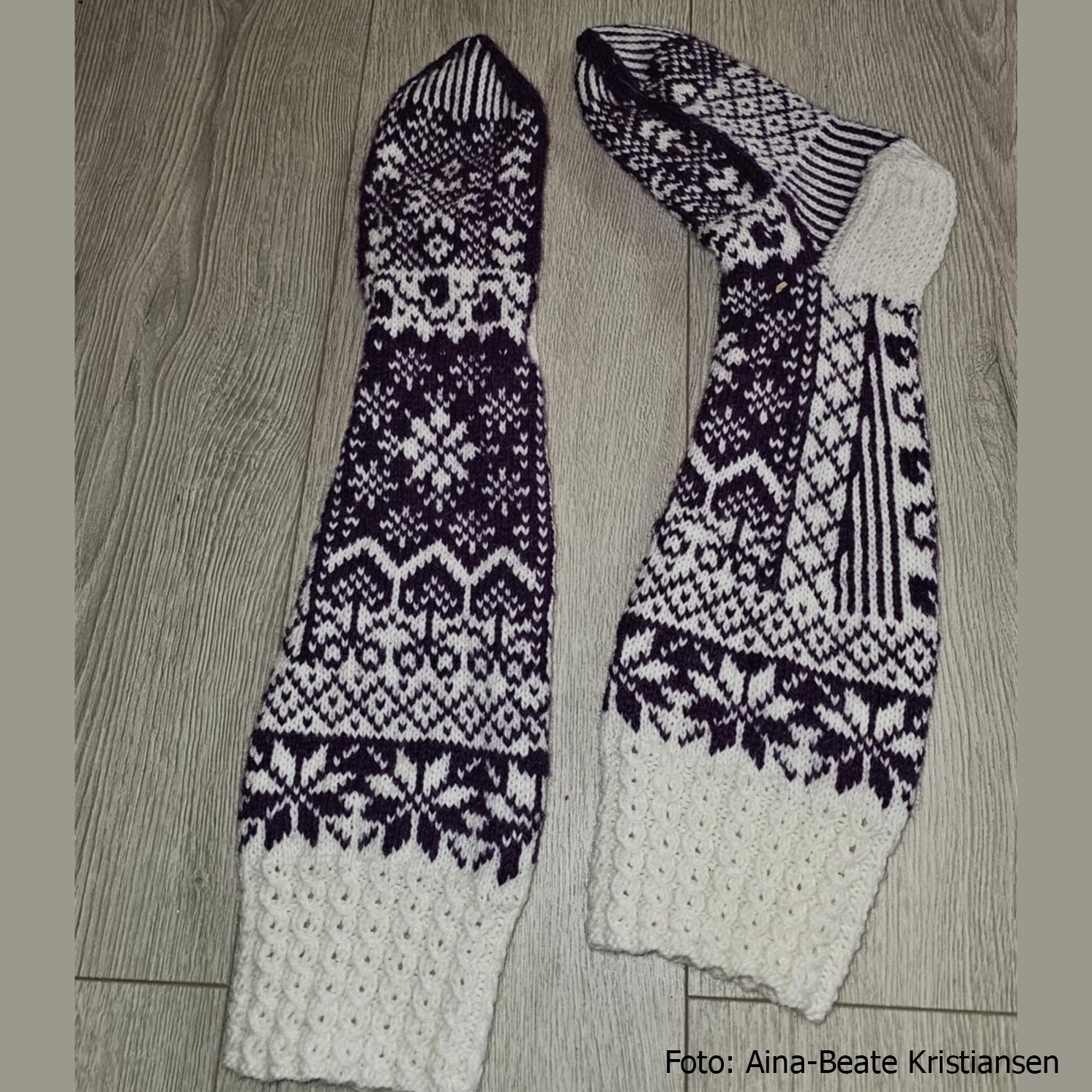 strikkeoppskrift på strømper